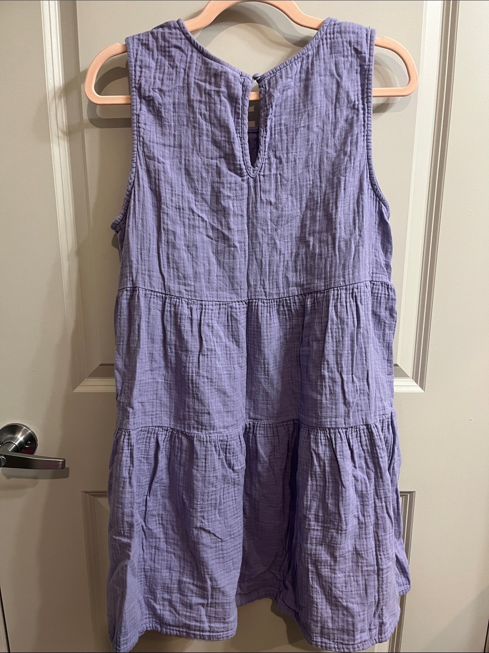 Universal Thread Lavender Tiered Cotton Gauze Dress - Picture 8 of 13